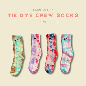 Nike Tie Dye Crew Socks | Unique Sneaker Head Accessory | Ready to Ship