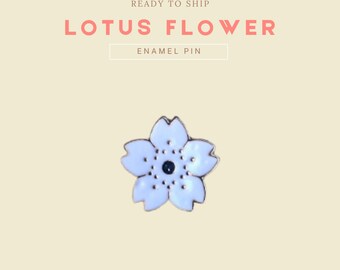 Japanischer Lotus Emaille Pin | elegantes Blumen Accessoire | Limitierte Auflage