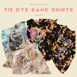 Custom Tie-Dye Band T-Shirts: Rodzilla, Biggie, TLC & More – One-of-a-Kind Designs