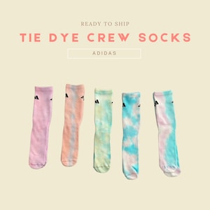 Custom Tie Dye Crew Socks | Unique Sneaker Head Accessory | Ready to Ship