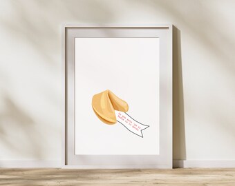 Lo Que Esta Pa Ti, Nadie Te Lo Quita Fortune Cookie Print | Trendy Home Print | Customised Wall Art | Vertical Digital Download