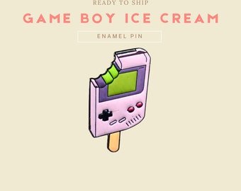 Game Boy Ice Cream lila (Emaille Pin)