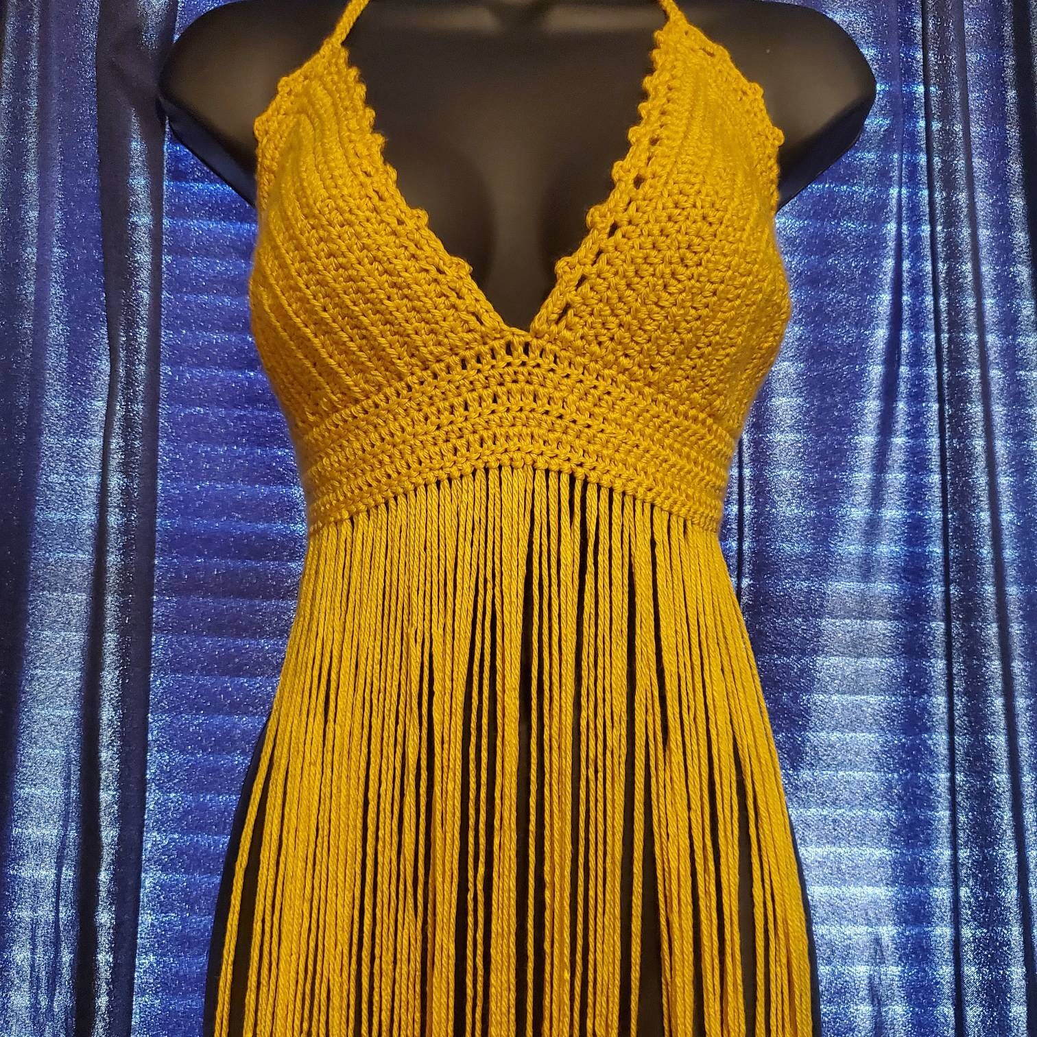 Fringe Halter Top Etsy