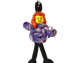 Singer Paracord Keychain, Zipper Pull, Gift for Singer, Charm for Backpack, Backpack Accessories, Paracord Buddy