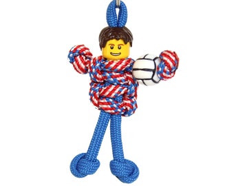 Volleyball Keychain, Zipper Pull, Volleyball Gear Bag Charm, Backpack Charm, Volleyball Gift, Backpack Accessories