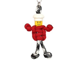 Chef Paracord Keychain, Zipper Pull, Chef Gifts, Baker Gifts, Backpack Charm, Backpack Accessories