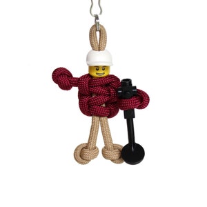 Metal Detectorist Keychain, Treasure Hunter Zipper Pull, Metal Detecting Gifts for Him, Metal Detector Bag Accessories
