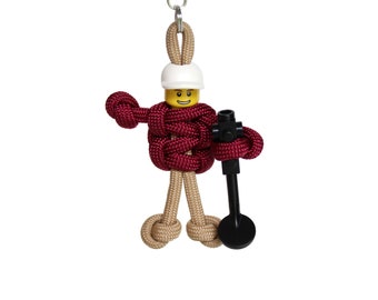 Metal Detectorist Keychain, Treasure Hunter Zipper Pull, Metal Detecting Gifts for Him, Metal Detector Bag Accessories