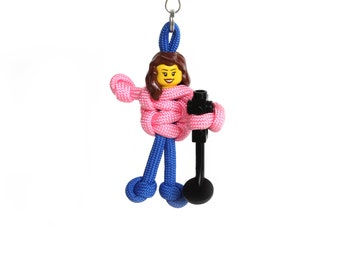 Metal Detectorist, Female Keychain, Treasure Hunter Zipper Pull, Metal Detecting Gifts, Metal Detector Bag Accessories