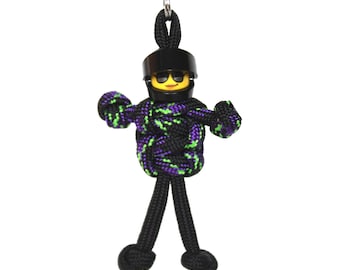 Biker, Female Paracord Keychain, Zipper Pull, Biker Gifts, Ride or Die Gifts, Backpack Accessories, Paracord Buddy