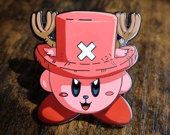 Kirby Chopper Enamel Pin | One Piece Kirby Mashup | Anime Pin | Gamer Gift | Mr. Pins