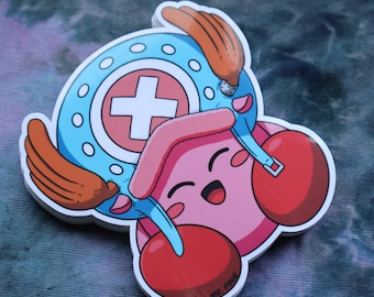 Kirby Chopper Sticker | Kirby One Piece Mashup | Mr. Pins