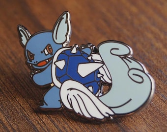 Wartortle Spiny Shell Enamel Pin | Pokemon Mario Kart Mashup | Mr. Pins