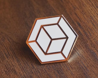 Cube Illusion Pin
