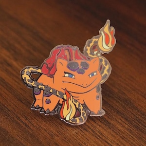 Lavasaurier Hard Enamel Pin - 4 cm