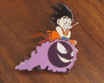 Goku Gastly Enamel Pin | DBZ Pokemon Mashup | Mr. Pins