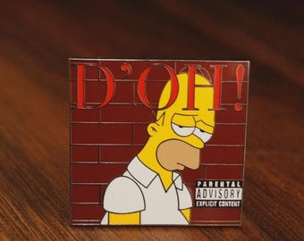 Homer DAMN Enamel Pin | Hip-Hop Simpsons Mashup | Mr. Pins