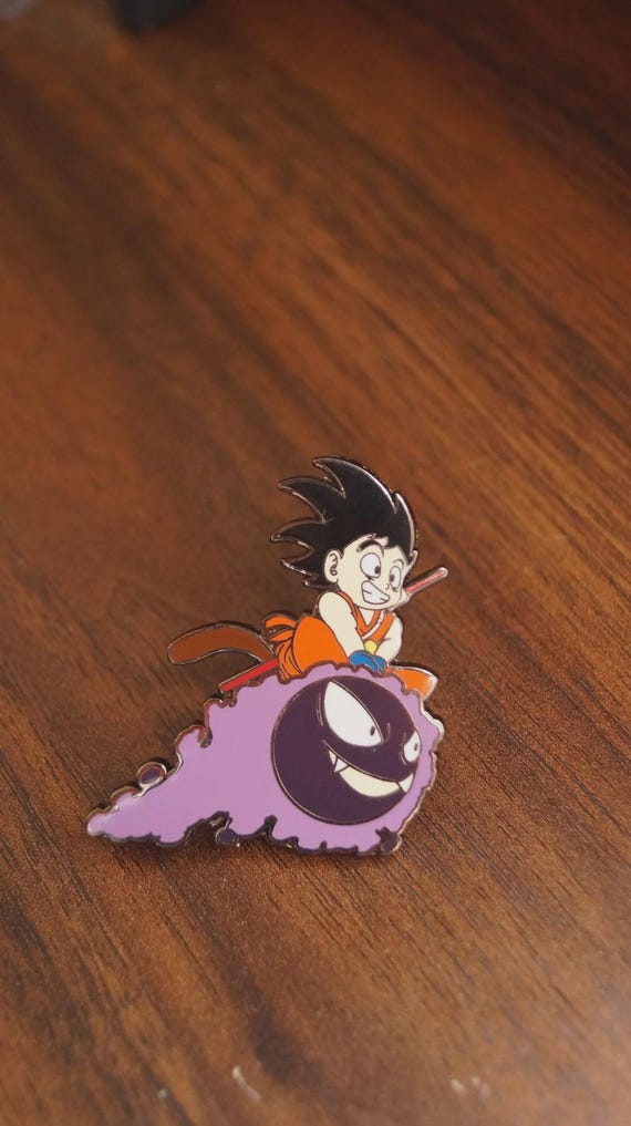 Goku Gastly Enamel Pin | DBZ Pokemon Mashup | Mr. Pins