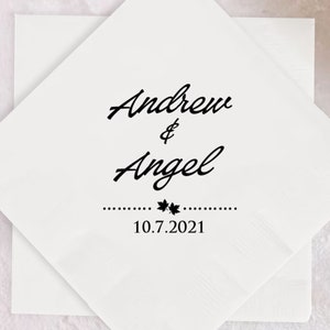 Customized Beverage Napkins as Wedding Favors, Wedding Napkins, Custom Wedding Napkins, Personalized Wedding Napkins, Beverage Napkins (64)
