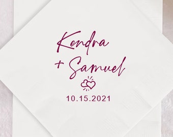 Beverage Napkins Wedding Favors, Personalized Wedding Napkins, Customized Wedding Napkins, Custom Wedding Napkins for Guests, Napkins (27))