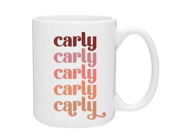 Taza con nombre personalizado, taza retro personalizada, tazas personalizadas, linda taza retro, regalo de taza personalizada, regalo personalizado, taza de café retro con nombre personalizado (108)