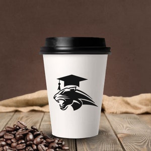 Bomboniere personalizzate per bicchieri di carta per la laurea, tazze da caffè personalizzate per la festa di laurea, bomboniere personalizzate, bomboniere personalizzate per bicchieri di carta per la festa di laurea (217)