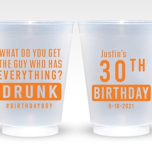 Drunk Birthday Frosted Cups, Personalized Birthday Frosted Cups, Customized Birthday Frosted Cups, Custom Birthday Frosted Cup Favors (35)