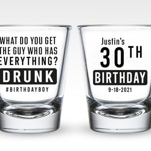 Drunk Birthday Shot Glasses, Birthday Boy Birthday Shot Glasses, Shot Glass Birthday Favors, Personalized Birthday Shot Glasses Favors (35)