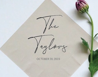 Custom Cocktail Napkins, Personalized Cocktail Napkins, Custom Cocktail Napkins Wedding Favors, Wedding Cocktail Napkins, Paper Napkins (99)