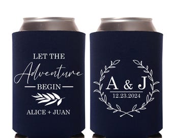 Personalized Wedding Favors Can Coolers, Personalized Wedding Beer Hugger as Favors, Can Coolers Favors, Can Coolers for Party (195)