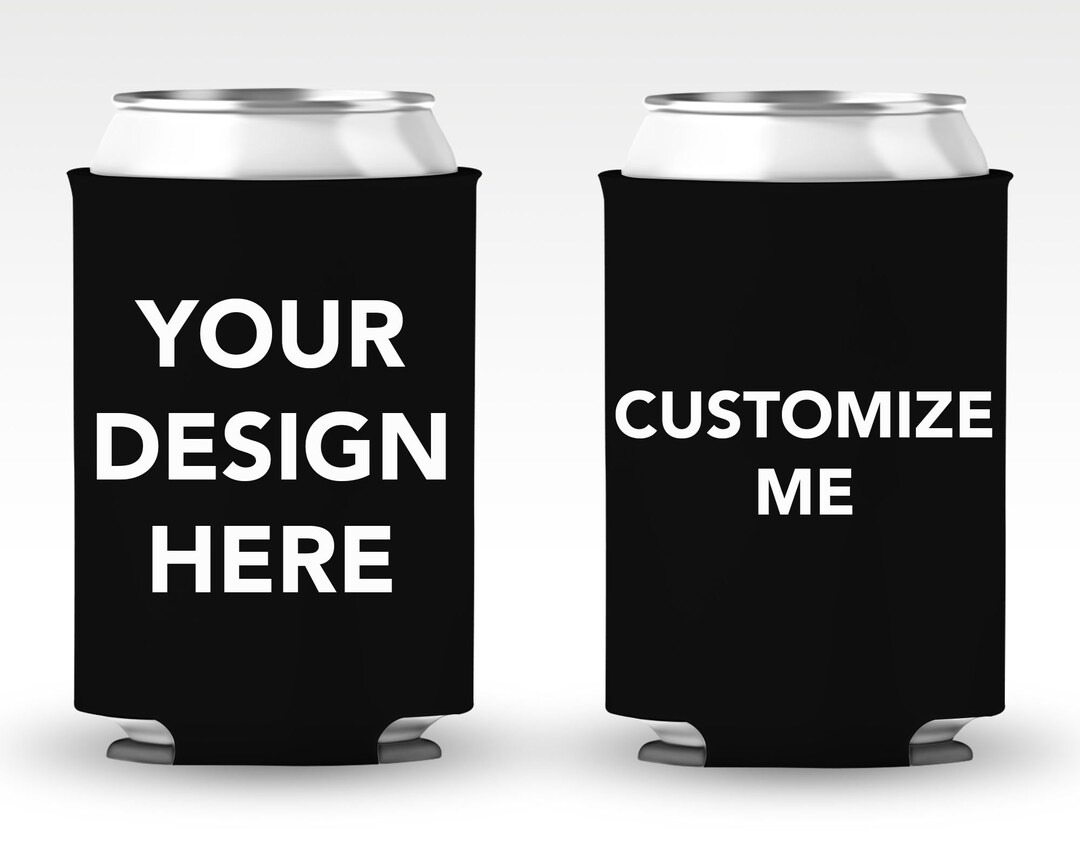 Personalized Can Coolers Custom Can Coolers Customized Can Etsy