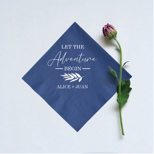 Personalized Favors Wedding Napkins Custom as Favors, Wedding Beverage Napkins, Custom Napkins for Wedding, Custom Wedding Napkin (183)