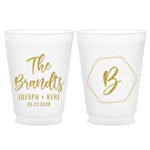 Custom Wedding Frosted Cups, Custom Frosted Cups Wedding Favors, Personalized Wedding Frosted Cups, Custom Beer Cups Wedding Favors (153)