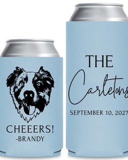 Pet Wedding Can Cooler Favors, Dog Wedding Favors, Custom Cat Wedding Favors, Personalized Fur Baby Wedding Can Coolers, Bulk (249) By Kultured1947 Designed by Kultured1947 Shop owned by Shugofta 8 years on Etsy