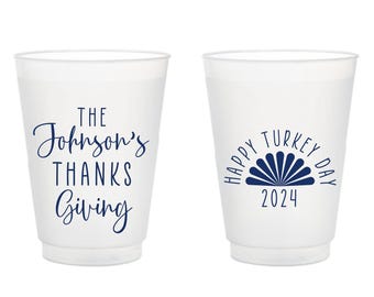 Personligt Thanksgiving-festglas, Kalkonmuggar med frostat glas, Thanksgiving-presenter med frostat glas, Anpassade Thanksgiving-muggar med frostat glas (255)