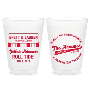Wedding Frosted Cups, Personalized Wedding Frosted Cups, Say I Do Frosted Cups for Wedding Party, Custom Wedding Frosted Cups as Favor (193)