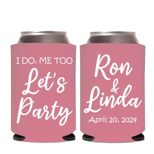 Personalized Wedding Can Cooler Favor, Personalized Can Cooler Wedding Favor, Personalized Wedding Can Coolers as Favors (214)