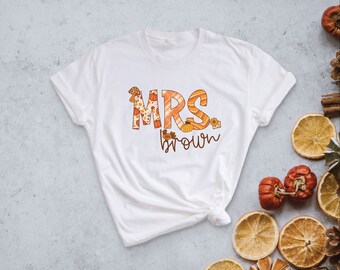 Custom Mrs Thanksgiving T-Shirt, Custom Teacher T-Shirt, Personalized Teacher Thanksgiving T-Shirt, Custom Thanksgiving T-Shirt Gifts (31)