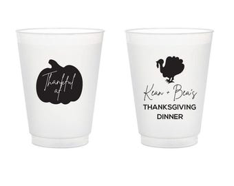 Plastmuggar till Thanksgivingmiddag, Frostade muggar till Thanksgivingmiddag, Anpassade frostade muggar till Thanksgiving, Specialdesignade muggar (171)