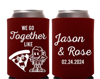 Personalized Favor Can Coolers, Can Coolers as Favors, Custom Can Cooler Decoration, Customized Beer Huggers as Favors for Weddings (211)