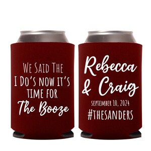 Personalized Wedding Favors, Custom Wedding Can Coolers, Custom Wedding Can Coolers as Favors, Personalized Can Coolers for Wedding (213)