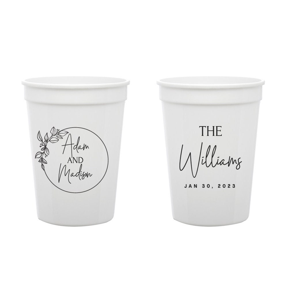 Custom Wedding Stadium Cups Custom Stadium Cup Wedding Etsy