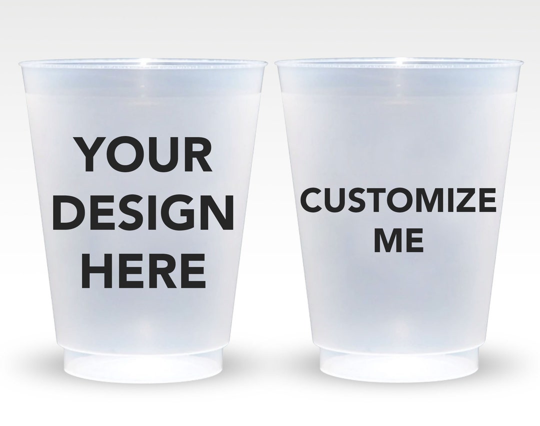 Customized Frosted Cups, Personalized Frosted Cups, Custom Frosted Cups