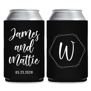 Wedding Can Cooler Favors, Wedding Can Cooler Favors, Wedding Beer Hugger Favors, Wedding Beer Insulator Favors, Wedding Stubby Holder (152)