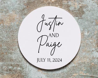 Personalized Wedding Coasters, Custom Wedding Drink Coasters, Wedding Favor Coasters, Unique Wedding Coaster Designs, Wedding Favors (248)