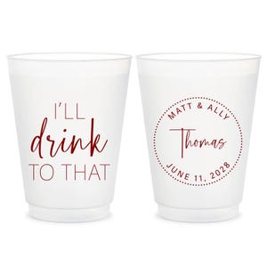 Customized Wedding Frosted Cups, Wedding Frosted Cups, Personalized Frosted Cups for Weddings, Customized Frosted Cup as Wedding Favor (313)