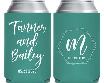Custom Wedding Favors, Custom Can Coolers, Custom Can Coolers, Custom Beer Huggers, Custom Beer Insulators, Wedding Can Cooler Favors (151)