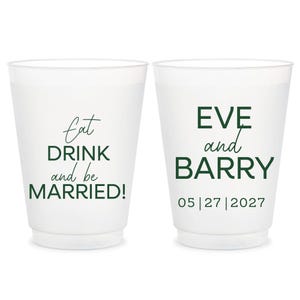 Custom Wedding Frosted Cup, Personalized Wedding Frosted Cup Favor, Custom Frosted Cups Favor, Personalized Frosted Cups Wedding Favor (306)