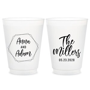 Wedding Frosted Cups, Wedding Beer Cups, Wedding Plastic Cups, Custom Wedding Frosted Cup Favors, Custom Wedding Favors, Custom Cups (149)