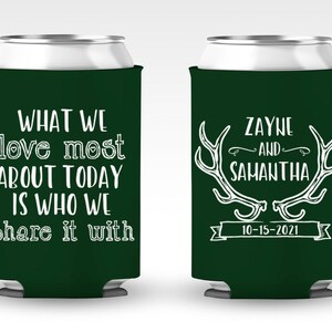 Personalized Can Coolers for Weddings, Can Cooler Wedding Favor, Wedding Can Coolers, Custom Can Cooler Favors, Personalized Coolers (13)